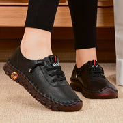 Women's Beige & Burgundy Round-Toe Casual Shoes Comfortable All-Season Synthetic Upper Cushioned PVC Sole for Square Dance Daily Wear Hand Washable