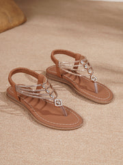 Summer New European And American Fashion Retro Rhinestone Sandals