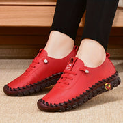 Women's Beige & Burgundy Round-Toe Casual Shoes Comfortable All-Season Synthetic Upper Cushioned PVC Sole for Square Dance Daily Wear Hand Washable