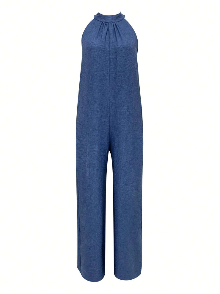 Sleeveless Halter Ruffled Young Women&