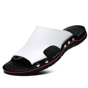 Slippers Men's Summer Leather Casual Tide Sandals Non-slip