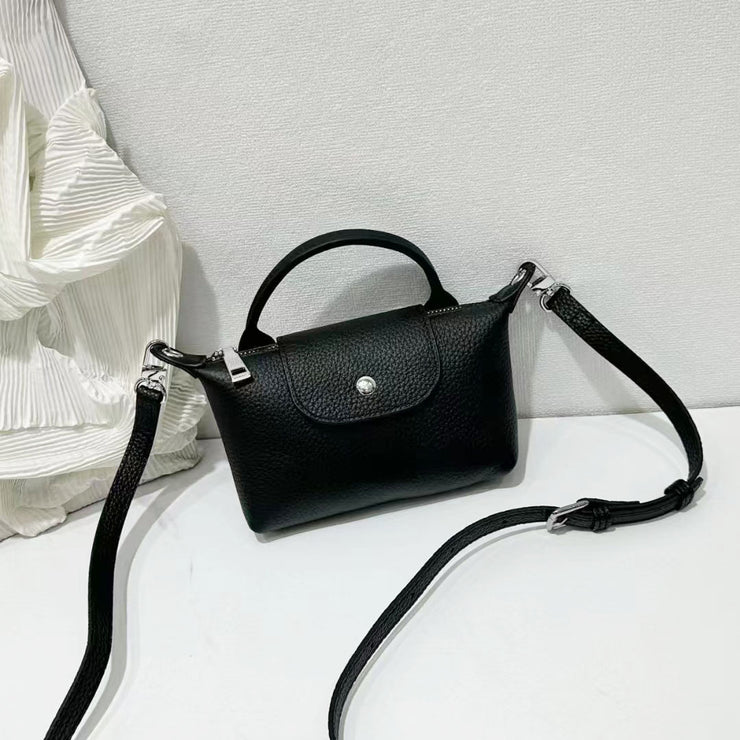 Top Grain Leather Niche Crossbody Phone Bag