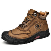 Men's Casual Shoes Outdoor Men's Shoes New Handmade Large Size Stitching All-match Business Genuine Leather Boots Shoes
