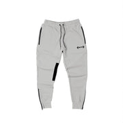 Men's Cotton Sweatpants with Zip Pocket Gym Fitness Sports Joggers Bodybuilding Workout Casual Pencil Pants