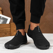 Men's Lightweight Barefoot Shoes US Zero Drop Wide-Toe Outdoor Walking Running Hiking Trainer Anti-Slip Mesh Fly Knit