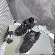 Trendy Track 1 Designer Sports Shoes Casual Sneakers Eye Catching Cotton Lining Rubber Midsole And Outsole Genuine Leather Upper