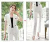 Women's Business Blazer Skirt Set Oversized Office Summer Outfit Notched Collar Full-Length Formal Two-Piece Suit