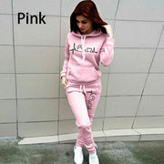 Women Hooded Pullover Hoodies and Pants Suit Outfits ,Tracksuits