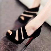 Women Gladiator High Heels Peep Toe  Shoes