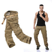 Men's  Loose Baggy Tactical  Cotton Cargo Pants