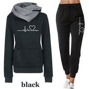 Women's Tracksuits Hooded Pullover Sweatpants Sweatshirt Casual Pants Sets Sportswear