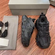 Trendy Track 1 Designer Sports Shoes Casual Sneakers Eye Catching Cotton Lining Rubber Midsole And Outsole Genuine Leather Upper