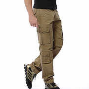 Men's Cargo Pants Loose Army Tactical Pants Multi-Pocket Big Size 46 Casual Pant