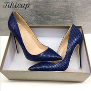 Elegant Pointed Toe Stiletto Pumps for Women Fashionable High Heels Size 34-45 Slip-On PU Lined Super High Heel Shoes