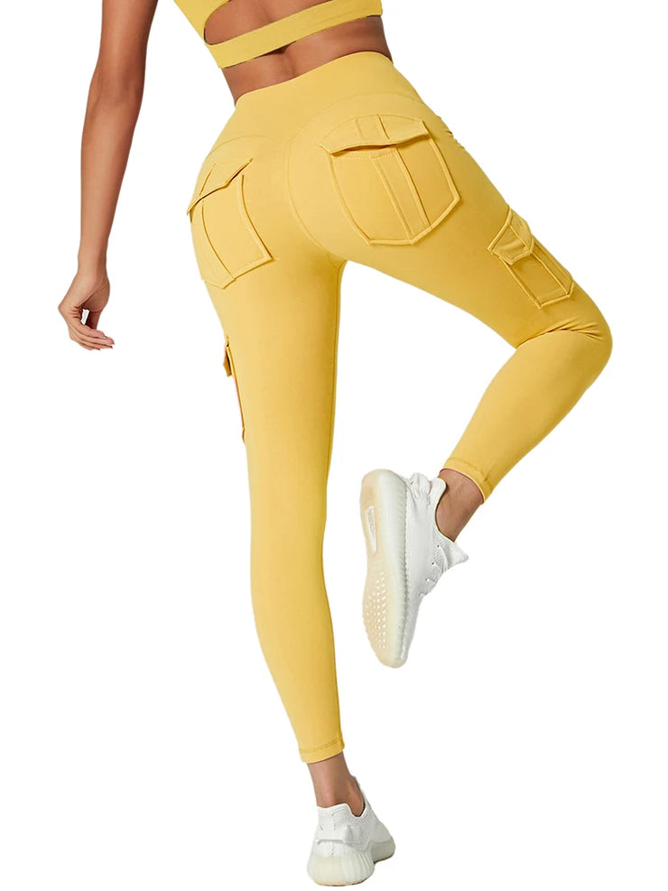 High Waist Stretch Gym Yoga Sports Leggings Women&