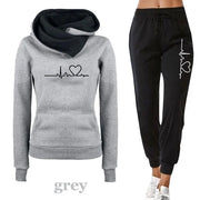 Women's Tracksuits Hooded Pullover Sweatpants Sweatshirt Casual Pants Sets Sportswear