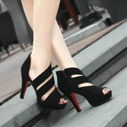 Women Gladiator High Heels Peep Toe  Shoes