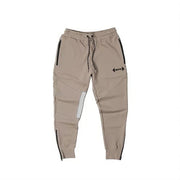 Men's Cotton Sweatpants with Zip Pocket Gym Fitness Sports Joggers Bodybuilding Workout Casual Pencil Pants