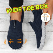 Men's Lightweight Barefoot Shoes US Zero Drop Wide-Toe Outdoor Walking Running Hiking Trainer Anti-Slip Mesh Fly Knit