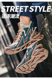 Men's Casual Sneakers Breathable Mesh Luxury Trainer Race Shoes Fashion Loafers Running Tenis Krasovki Air Mesh Lining Sweat-Absorbant