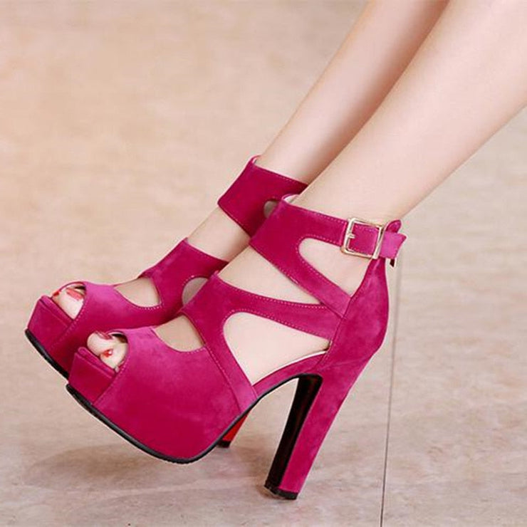 Women Summer sexy super high heel Shoes