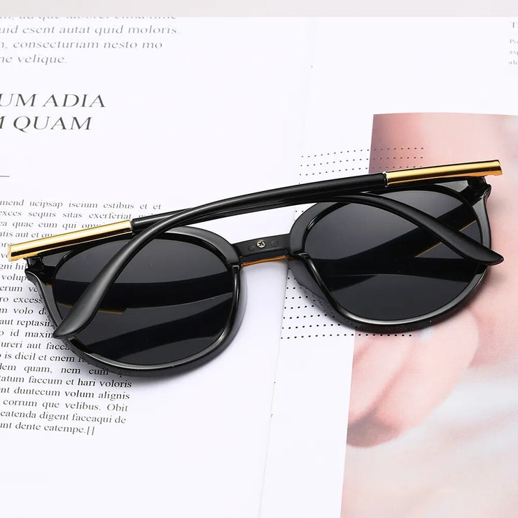 Women Fashion Brand Design Mirror Sun Glasses  UV400