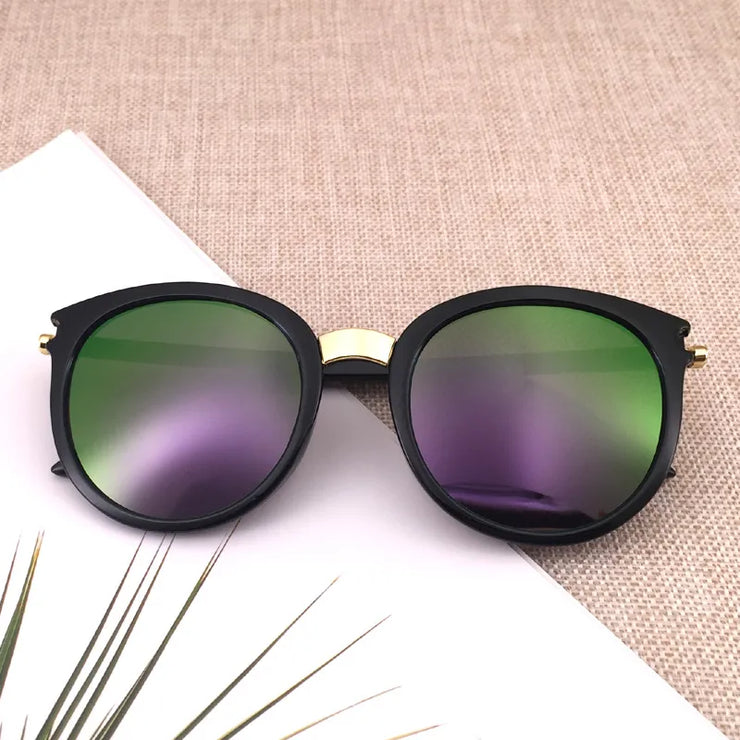 Women Fashion Brand Design Mirror Sun Glasses  UV400