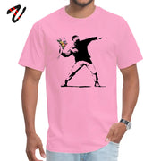 Men's 100% Cotton T-shirts Novelty Street Art Designer