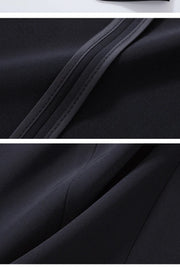 Women's Slim Fit Business Suit Short Sleeve Blazer And Trousers Set Office Work Wear Formal Temperament Ladies Summer Suit
