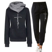 Women's Tracksuits Hooded Pullover Sweatpants Sweatshirt Casual Pants Sets Sportswear