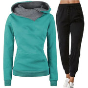 Women's Tracksuits Hooded Pullover Sweatpants Sweatshirt Casual Pants Sets Sportswear