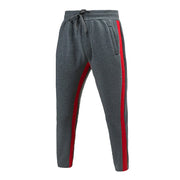 Men's Fleece Sweatpants Autumn Winter Fashion Jogging Fitness Trousers Elastic Sportswear Casual Track Pants mid Waist Full Length