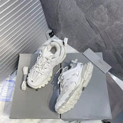 Trendy Track 1 Designer Sports Shoes Casual Sneakers Eye Catching Cotton Lining Rubber Midsole And Outsole Genuine Leather Upper