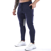 Men's Sports Fitness Long Pants with Pockets Casual Drawstring Trousers Slim Fit Outdoor Streetwear Breathable Eco-Friendly
