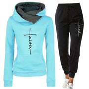 Women's Tracksuits Hooded Pullover Sweatpants Sweatshirt Casual Pants Sets Sportswear