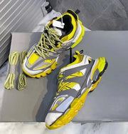 Trendy Track 1 Designer Sports Shoes Casual Sneakers Eye Catching Cotton Lining Rubber Midsole And Outsole Genuine Leather Upper