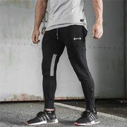 Men's Cotton Sweatpants with Zip Pocket Gym Fitness Sports Joggers Bodybuilding Workout Casual Pencil Pants