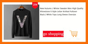 New Design Men's Sweater Hot Diamond Pattern Shiny Skull Sports Fitness Warm Top Plus Size