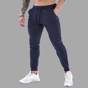 Spring and Autumn Cotton Sports Pants Slim Fit Men Jogger Pants Fitness Pants Muscle Boy Pure Color Stretch Running Pants