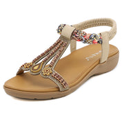 Women  Summer New Versatile  Trendy Elastic Band Lightweight and Comfortable Sandals