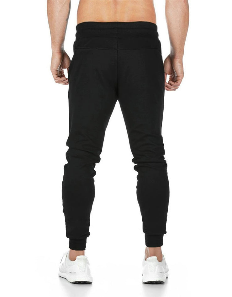 Spring and Autumn Cotton Sports Pants Slim Fit Men Jogger Pants Fitness Pants Muscle Boy Pure Color Stretch Running Pants