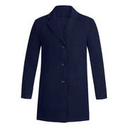 Men's Casual Trench Coat High-Quality Button-Up Jacket Autumn Winter Fashionable Solid Pattern Versatile Style