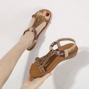 Women  Summer New Versatile  Trendy Elastic Band Lightweight and Comfortable Sandals