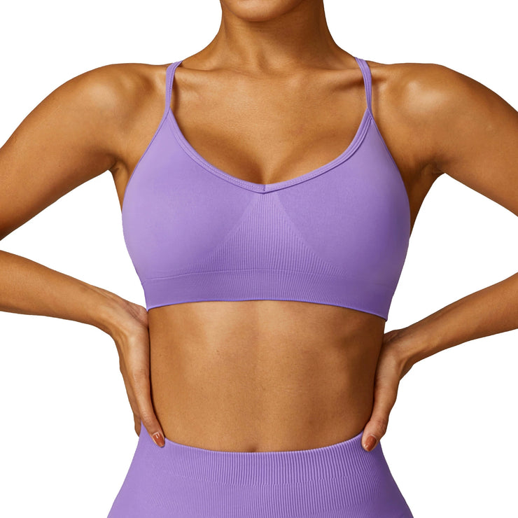 Fashion Seamless Beauty Back Yoga Bra Quick-Drying Tight Sports Underwear Outdoor All-Matching