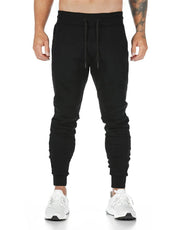 Spring and Autumn Cotton Sports Pants Slim Fit Men Jogger Pants Fitness Pants Muscle Boy Pure Color Stretch Running Pants