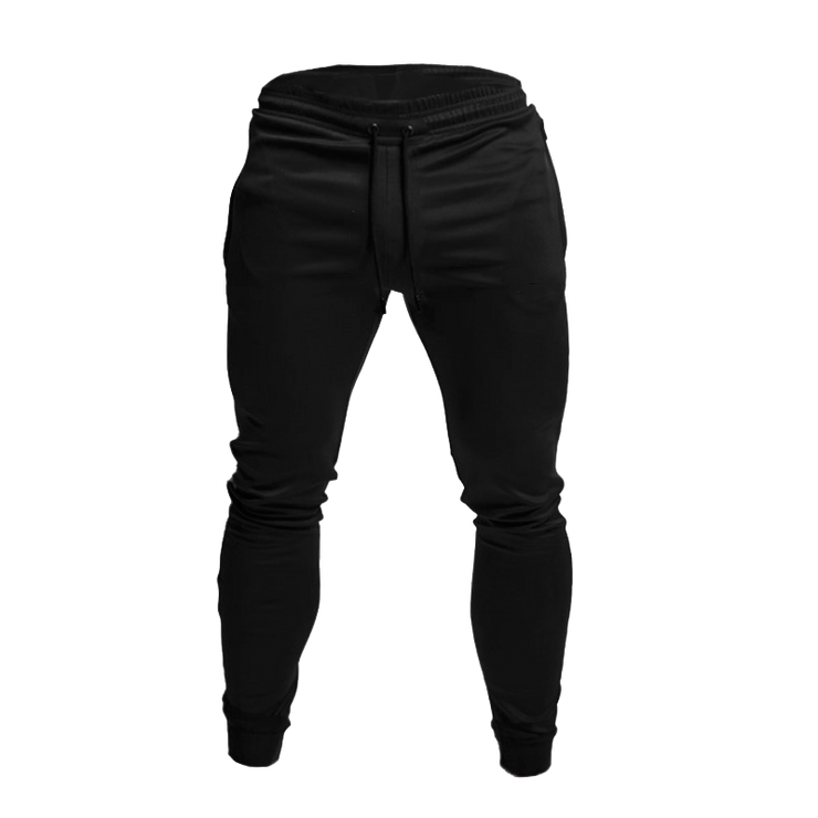 Spring and Autumn Cotton Sports Pants Slim Fit Men Jogger Pants Fitness Pants Muscle Boy Pure Color Stretch Running Pants