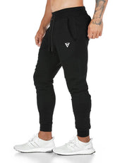 Muscle Boy Spring & Fall Thin Fitness Pants Men's Running Exercise Training Pants Stretch Silm Tapered Ankle-Tied Pants