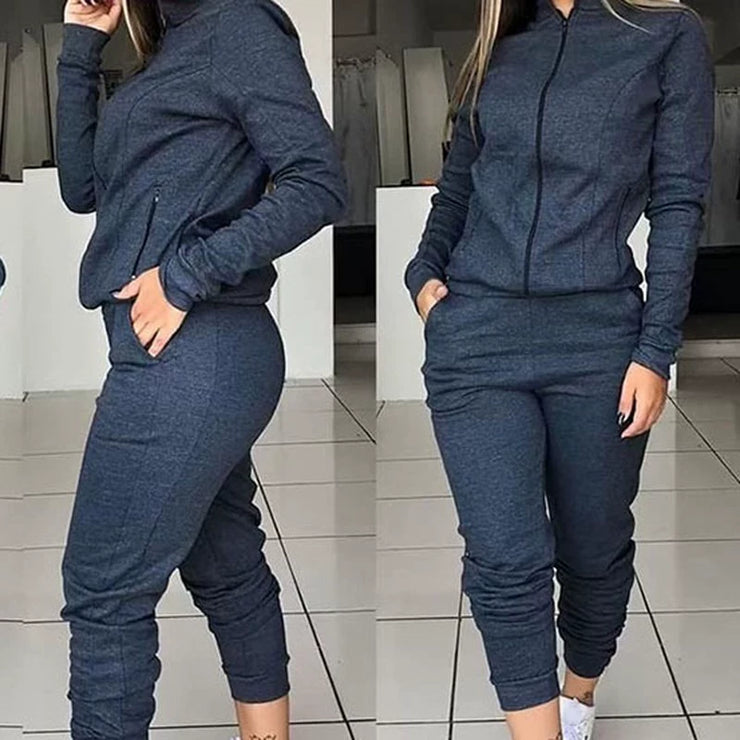 Women Street Shot Casual Two-Piece  Tracksuit