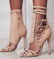 Women  Sexy High Heels Lace-Up Shoes