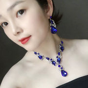 Fashion Rhinestone Sapphire Women's Dress Banquet Jewelry